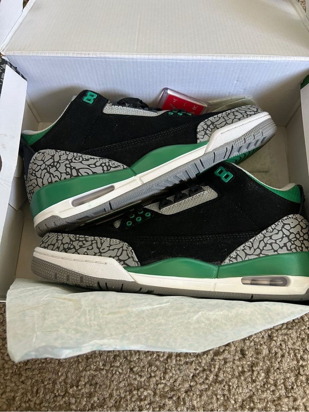 Jordan 3 Pine green